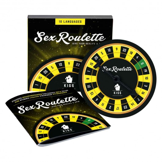 Настольная игра-рулетка Sex Roulette Kiss - Tease&Please - купить с доставкой в Петропавловске-Камчатском