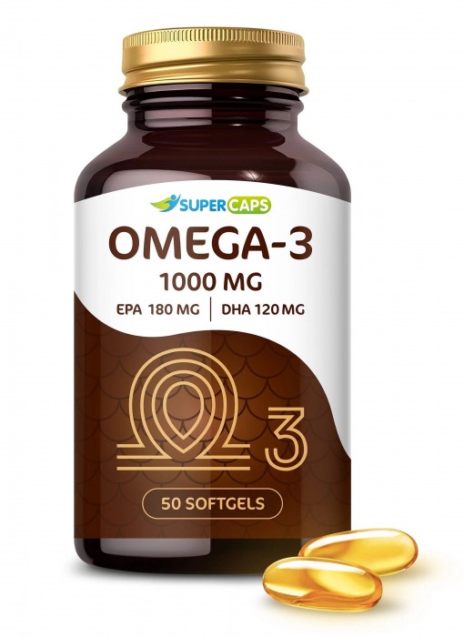 Пищевая добавка SuperCaps OMEGA-3 - 50 капсул (1000 мг) - SuperCaps - купить с доставкой в Петропавловске-Камчатском