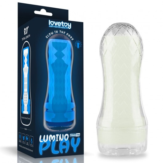 Светящийся в темноте мастурбатор Lumino Play Masturbator Pocketed - Lovetoy - в Петропавловске-Камчатском купить с доставкой
