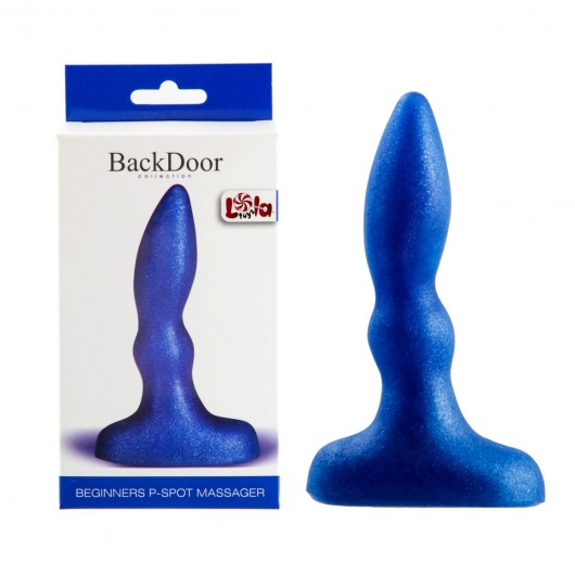 Синий анальный стимулятор Beginners p-spot massager - 11 см. - Lola Games - в Петропавловске-Камчатском купить с доставкой