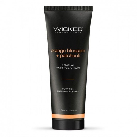 Массажный легкий крем WICKED Orange Blossom plus Patchouli - 120 мл. - Wicked - купить с доставкой в Петропавловске-Камчатском