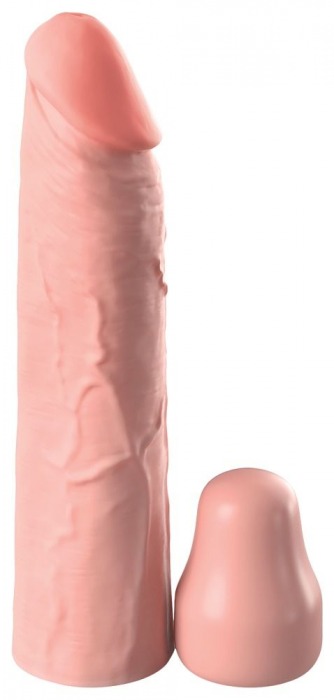 Телесная насадка-удлинитель 1 Inch Silicone X-tension - 17,8 см. - Pipedream - в Петропавловске-Камчатском купить с доставкой
