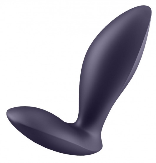 Фиолетовый анальный вибростимулятор Power Plug - Satisfyer - в Петропавловске-Камчатском купить с доставкой