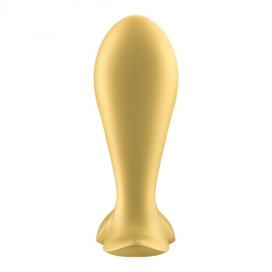 Золотистый анальный вибростимулятор Intensity Plug - Satisfyer - в Петропавловске-Камчатском купить с доставкой