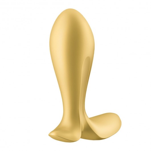 Золотистый анальный вибростимулятор Intensity Plug - Satisfyer - в Петропавловске-Камчатском купить с доставкой