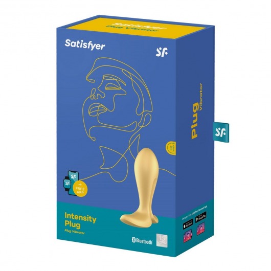 Золотистый анальный вибростимулятор Intensity Plug - Satisfyer - в Петропавловске-Камчатском купить с доставкой