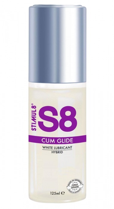 Гибридный лубрикант S8 Hybrid Cum Glide с консистенцией спермы - 125 мл. - Stimul8 - купить с доставкой в Петропавловске-Камчатском