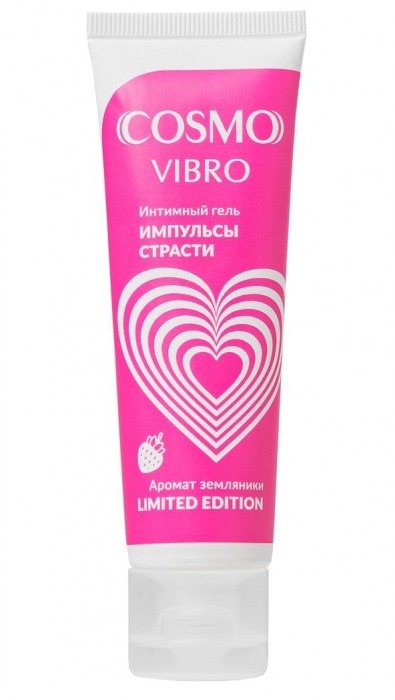 Возбуждающий гель на водно-силиконовой основе Cosmo Vibro с ароматом земляники - 50 гр. - Биоритм - купить с доставкой в Петропавловске-Камчатском