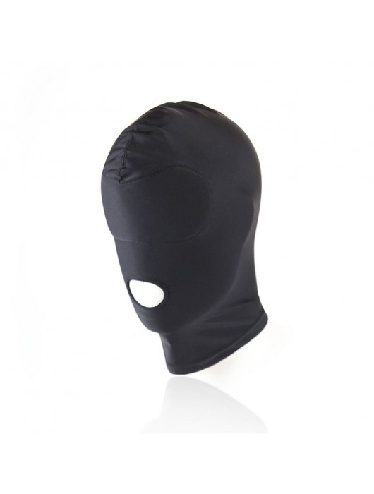Черный текстильный шлем с прорезью для рта - Notabu - купить с доставкой в Петропавловске-Камчатском