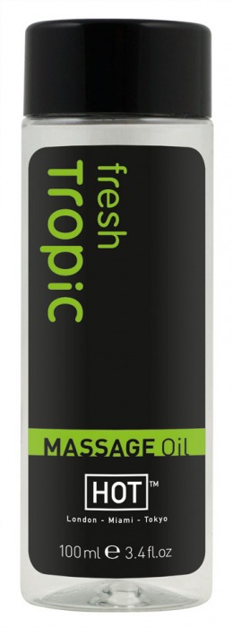 Массажное масло для тела Tropic Fresh - 100 мл. - HOT - купить с доставкой в Петропавловске-Камчатском