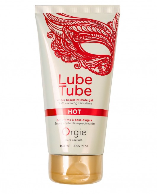 Интимный гель на водной основе Lube Tube Hot с разогревающим эффектом - 150 мл. - ORGIE - купить с доставкой в Петропавловске-Камчатском