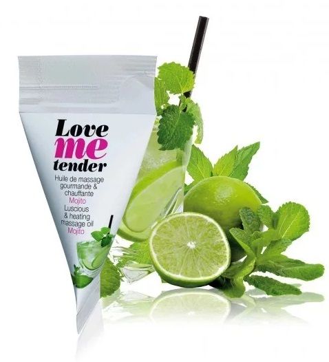 Съедобное согревающее массажное масло Love Me Tender Mojito с ароматом мохито - 10 мл. - Love to Love - купить с доставкой в Петропавловске-Камчатском