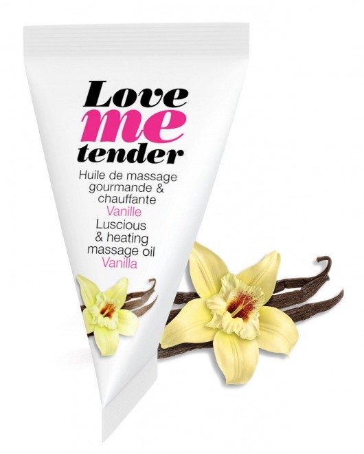 Съедобное согревающее массажное масло Love Me Tender Vanilla с ароматом ванили - 10 мл. - Love to Love - купить с доставкой в Петропавловске-Камчатском