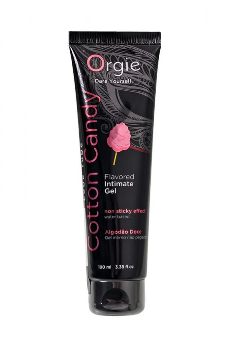 Интимный гель на водной осное Lube Tube Cotton Candy со вкусом сахарной ваты - 100 мл. - ORGIE - купить с доставкой в Петропавловске-Камчатском