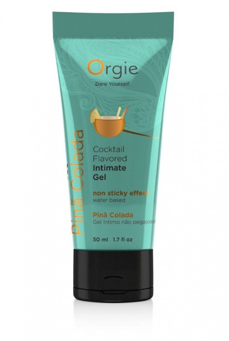 Съедобный интимный гель Orgie Lube Tube Cocktail Pina Colada - 50 мл. - ORGIE - купить с доставкой в Петропавловске-Камчатском