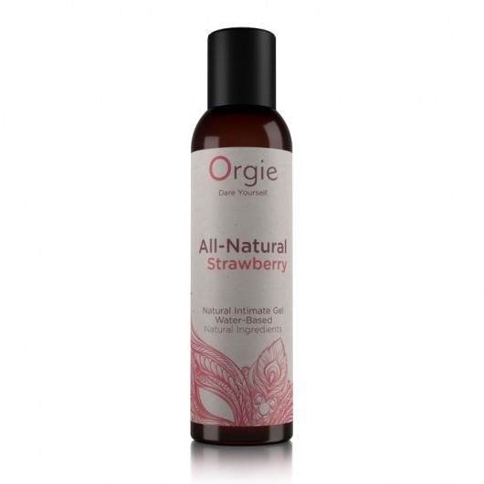 Интимный гель на водной основе All-Natural Strawberry с ароматом клубники - 150 мл. - ORGIE - купить с доставкой в Петропавловске-Камчатском
