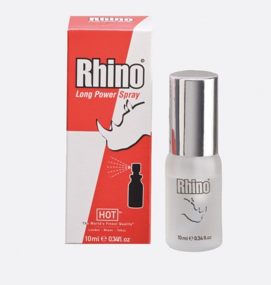Пролонгирующий спрей для мужчин Rhino - 10 мл. - HOT - купить с доставкой в Петропавловске-Камчатском