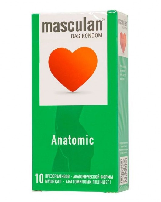 Презервативы анатомической формы Masculan Anatomic - 10 шт. - Masculan - купить с доставкой в Петропавловске-Камчатском