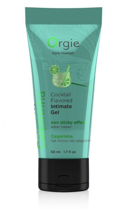 Съедобный интимный гель Orgie Lube Tube Cocktail Caipirinha - 50 мл. - ORGIE - купить с доставкой в Петропавловске-Камчатском