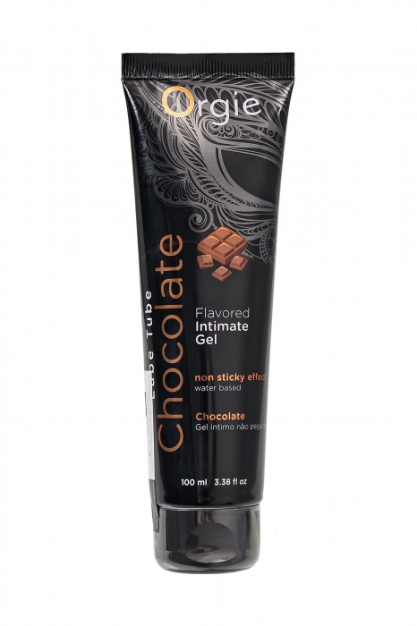 Интимный гель на водной основе Lube Tube Chocolate с шоколадным вкусом - 100 мл. - ORGIE - купить с доставкой в Петропавловске-Камчатском