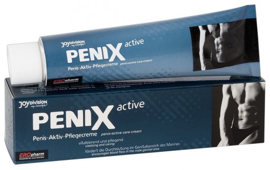Возбуждающий крем для мужчин PeniX active - 75 мл. - Joy Division - купить с доставкой в Петропавловске-Камчатском