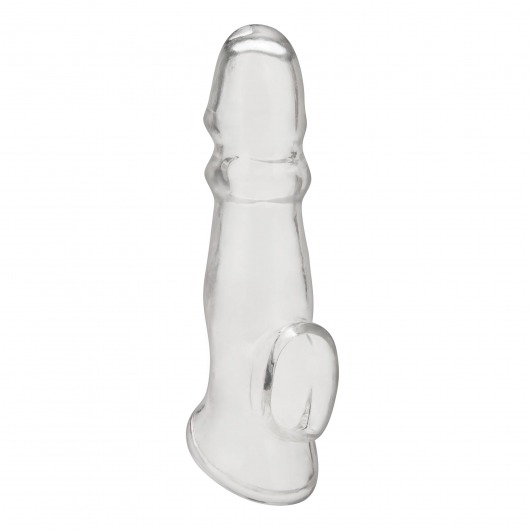 Прозрачная насадка для пениса Girthy Penis Enhancing Sleeve Extension - 17,1 см. - BlueLine - в Петропавловске-Камчатском купить с доставкой