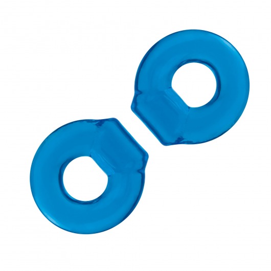 Комплект из двух колец для пениса 2-Pack Ultra-Stretch Stamina Endurance Ring - BlueLine - в Петропавловске-Камчатском купить с доставкой