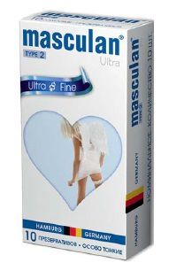 Ультратонкие презервативы Masculan Ultra Fine с обильной смазкой - 10 шт. - Masculan - купить с доставкой в Петропавловске-Камчатском