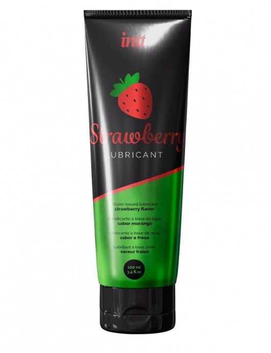 Смазка на водной основе с ароматом клубники Strawberry Lubricant - 100 мл. - INTT - купить с доставкой в Петропавловске-Камчатском