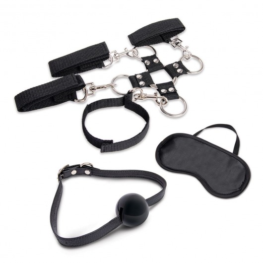 Набор для фиксации из 7 предметов Hogtie   Ball Gag Kit - Lux Fetish - купить с доставкой в Петропавловске-Камчатском