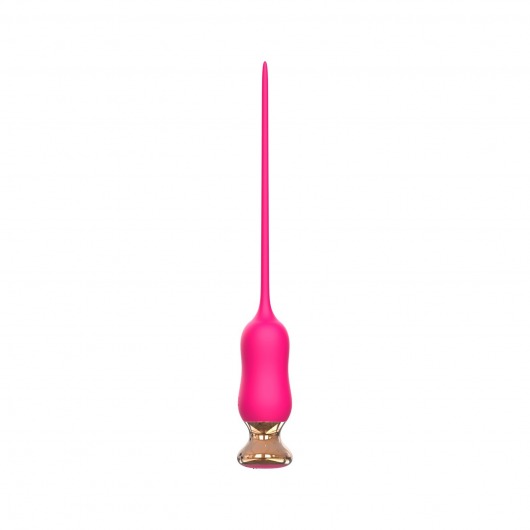 Розовый тонкий стимулятор Nipple Vibrator - 23 см. - I-MOON - купить с доставкой в Петропавловске-Камчатском