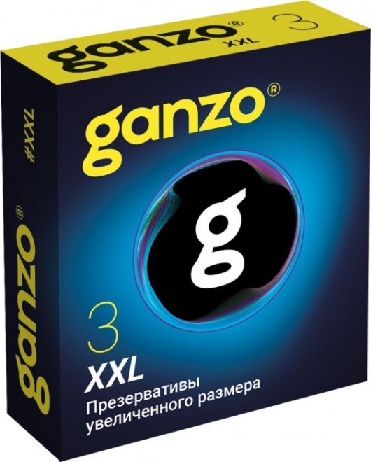Презервативы увеличенного размера Ganzo XXL - 3 шт. - Ganzo - купить с доставкой в Петропавловске-Камчатском