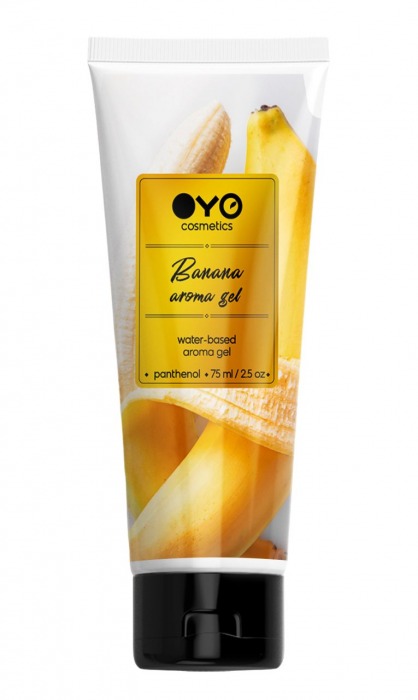 Лубрикант на водной основе OYO Aroma Gel Banana с ароматом банана - 75 мл. - OYO - купить с доставкой в Петропавловске-Камчатском