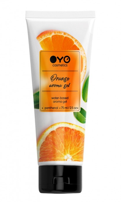 Лубрикант на водной основе OYO Aroma Gel Orange с ароматом апельсина - 75 мл. - OYO - купить с доставкой в Петропавловске-Камчатском