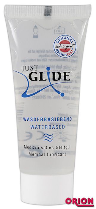 Вагинальная смазка на водной основе JUSTGLIDE - 20 мл. - Orion - купить с доставкой в Петропавловске-Камчатском