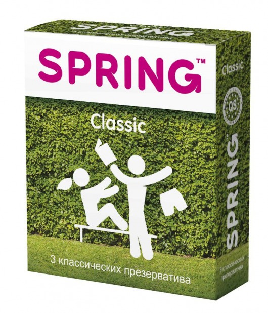 Классические презервативы SPRING CLASSIC - 3 шт. - SPRING - купить с доставкой в Петропавловске-Камчатском
