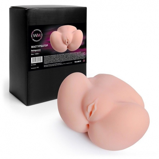 Реалистичный мастурбатор с двумя функциональными отверстиями - Erowoman-Eroman - в Петропавловске-Камчатском купить с доставкой