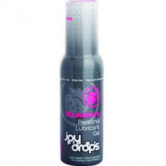 Смазка на водной основе со вкусом клубники JoyDrops Strawberry - 100 мл. - JoyDrops - купить с доставкой в Петропавловске-Камчатском