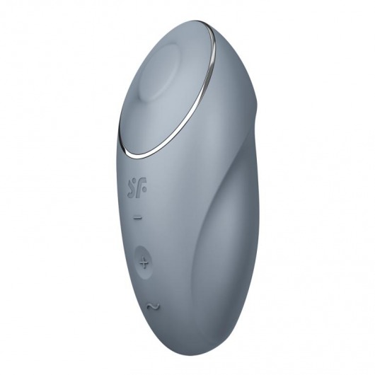 Светло-серый вибростимулятор Tap   Climax 1 - Satisfyer