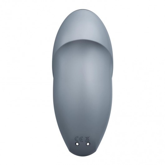 Светло-серый вибростимулятор Tap   Climax 1 - Satisfyer