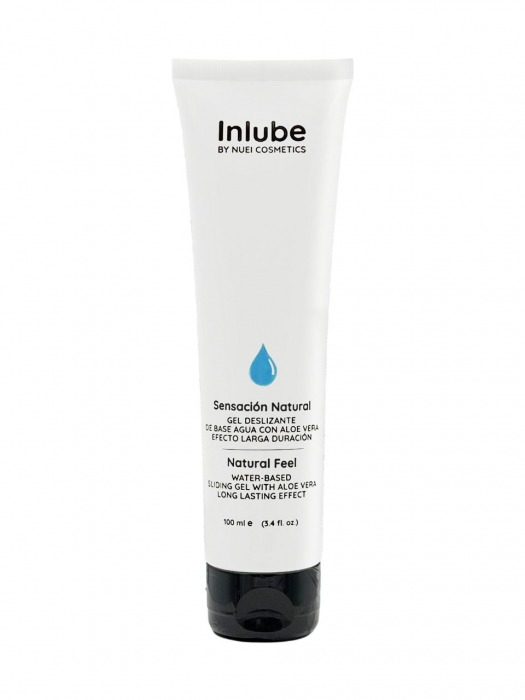 Интимный лубрикант с алоэ вера Inlube Natural Feel - 100 мл. - Nuei cosmetics - купить с доставкой в Петропавловске-Камчатском