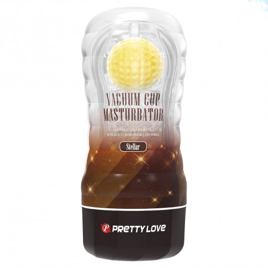 Прозрачный текстурированный мастурбатор Vacuum Cup Masturbator Stellar - Baile - в Петропавловске-Камчатском купить с доставкой
