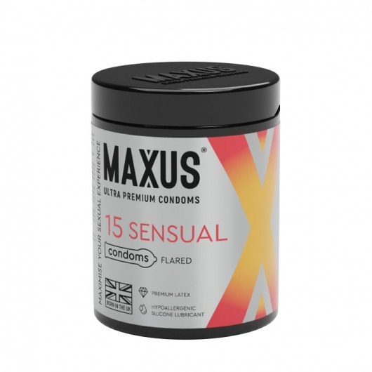 Анатомические презервативы MAXUS Sensual - 15 шт. - Maxus - купить с доставкой в Петропавловске-Камчатском