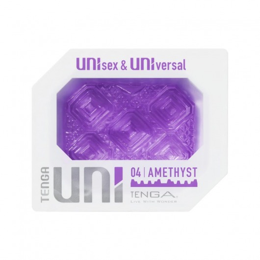 Фиолетовый мастурбатор-стимулятор Tenga Uni Amethyst - Tenga - в Петропавловске-Камчатском купить с доставкой