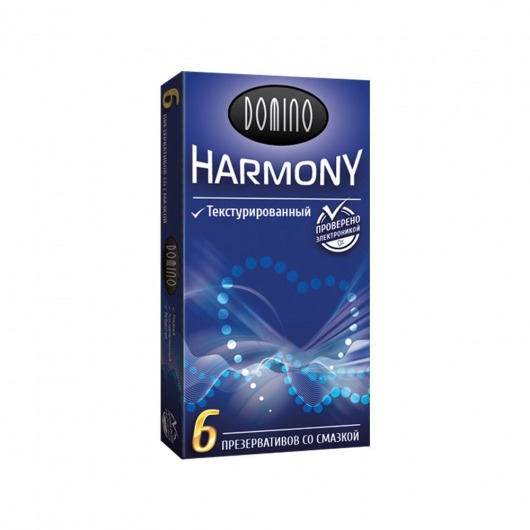 Текстурированные презервативы Domino Harmony - 6 шт. - Domino - купить с доставкой в Петропавловске-Камчатском
