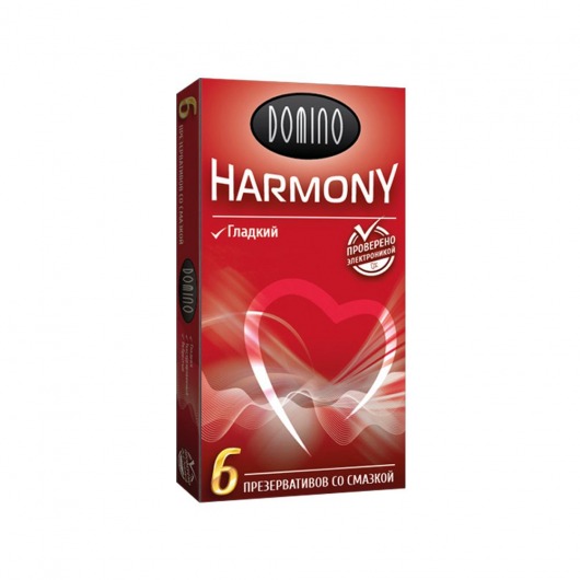 Гладкие презервативы Domino Harmony - 6 шт. - Domino - купить с доставкой в Петропавловске-Камчатском