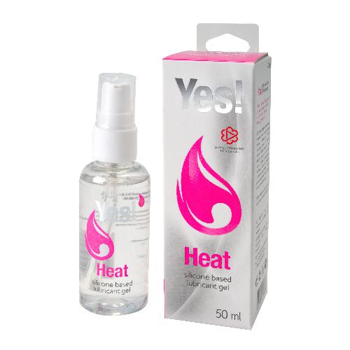 Возбуждающая силиконовая вагинальная смазка Yes Heat - 50 мл. - Sitabella - купить с доставкой в Петропавловске-Камчатском