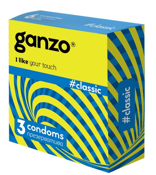Классические презервативы с обильной смазкой Ganzo Classic - 3 шт. - Ganzo - купить с доставкой в Петропавловске-Камчатском