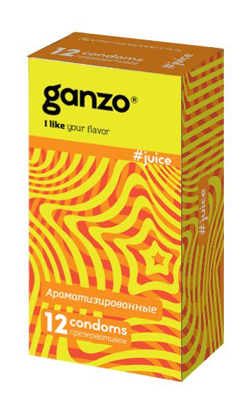 Ароматизированные презервативы Ganzo Juice - 12 шт. - Ganzo - купить с доставкой в Петропавловске-Камчатском