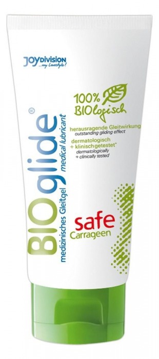 Гель-лубрикант на водной основе BIOglide safe Carrageen - 100 мл. - Joy Division - купить с доставкой в Петропавловске-Камчатском